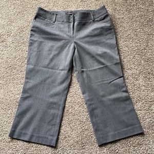 Express Grey Cropped Pants - 12